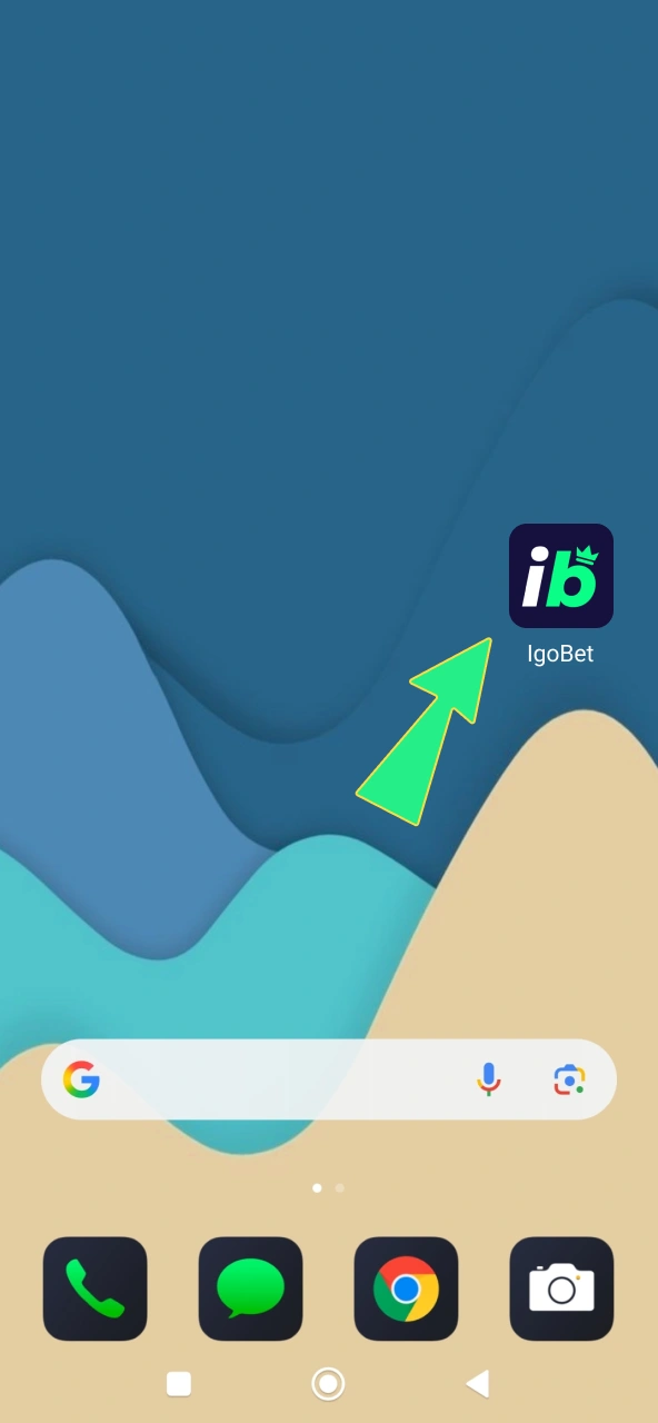 Appicoon IgoBet start platform en laat directe registratie toe.
