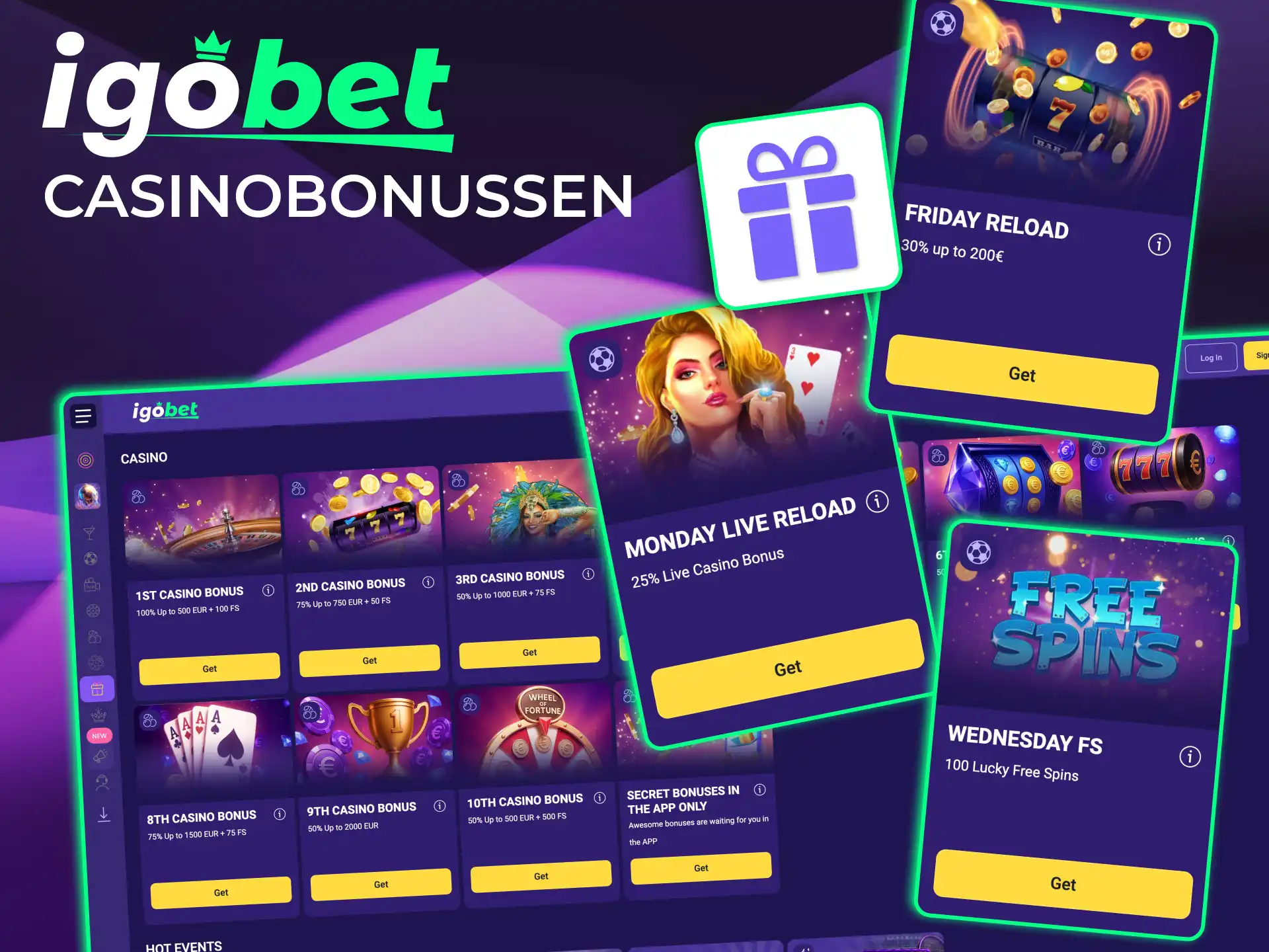 IgoBet spinsbonus biedt periodieke spins op geselecteerde slots.