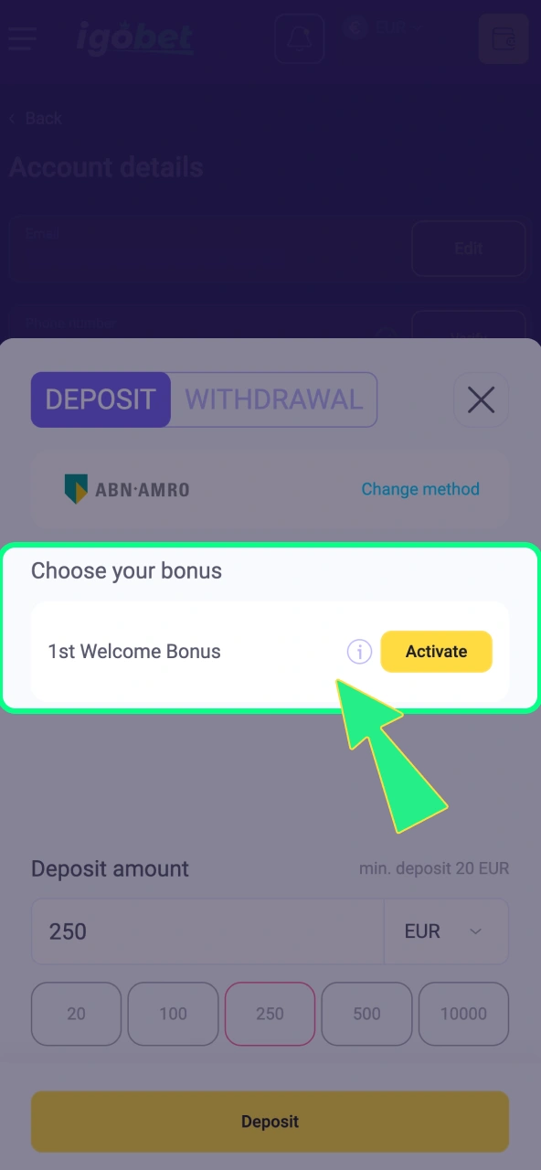 Bonus en gratis spins worden automatisch toegevoegd bij IgoBet.