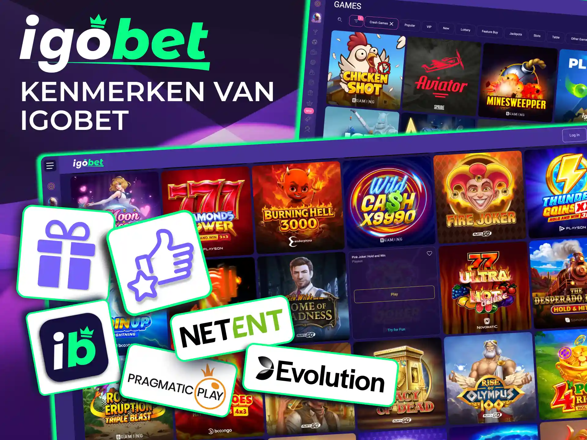 IgoBet kenmerken tonen breed spelassortiment en directe Nederlandse betaalopties.
