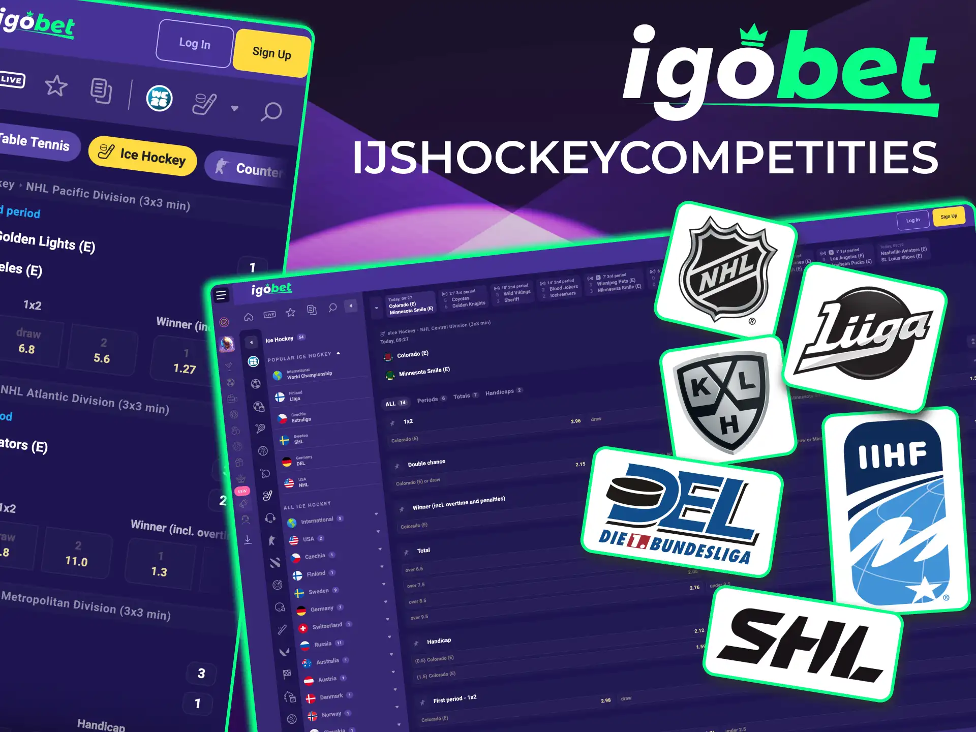IgoBet ijshockeyaanbod dekt competities, bonussen en live weddenschappen voor Nederlandse spelers.