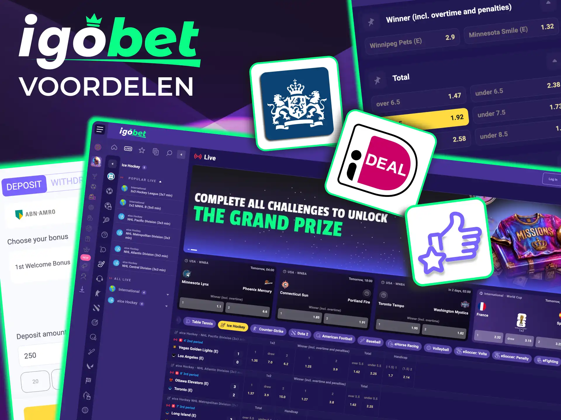 IgoBet KSA‑licentie garandeert legale ijshockeyweddenschappen voor Nederlandse spelers.